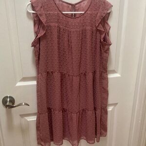 Crystal Doll Mauve Dress. Size Medium.